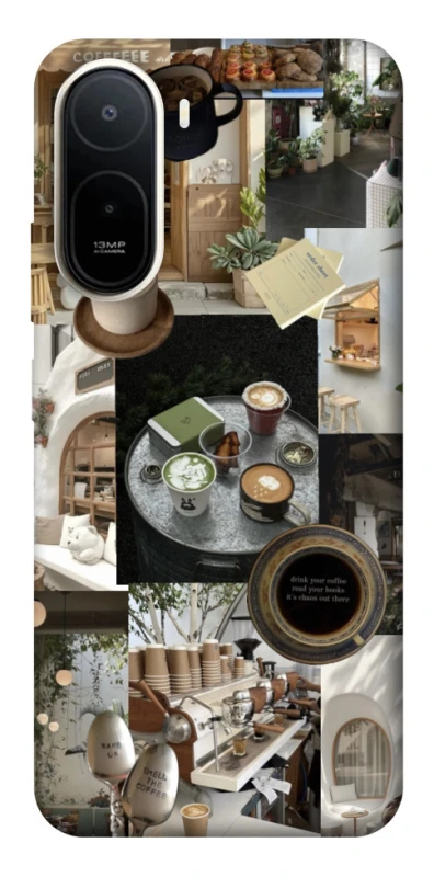 Чохол на Xiaomi Redmi A7 Pro 4G Coffee collage ver.4 фото 1 з 2
