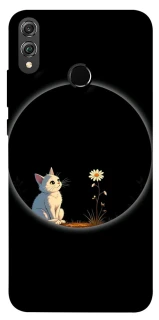 Чехол на Huawei Honor 8X Cat and flower фото 1 из 1
