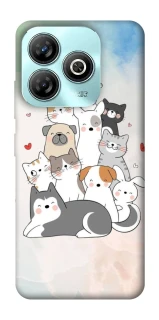 Чехол на ZTE Blade A75 4G Funny Pets ver.2 фото 1 из 1