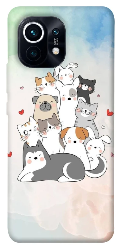 Чохол на Xiaomi Mi 11 Funny Pets ver.2 фото 1 з 1