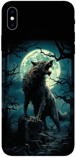 Чохол на Apple iPhone XS Max (6.5") Вовк під місяцем фото 1 з 1