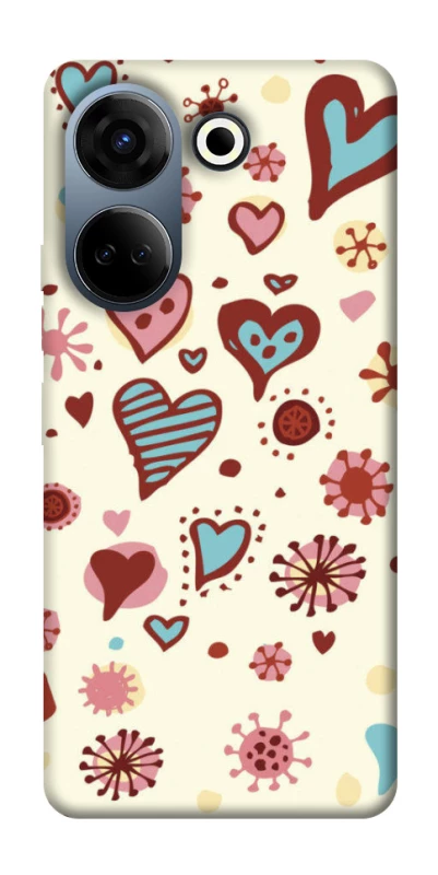 Чохол на TECNO Camon 20 Pro (CK7n) Pretty hearts фото 1 з 1
