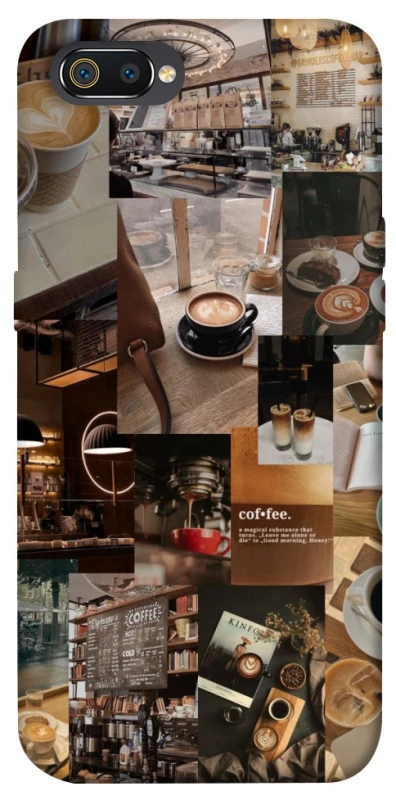 Чехол на Realme C2 Coffee collage ver.2 фото 1 из 1