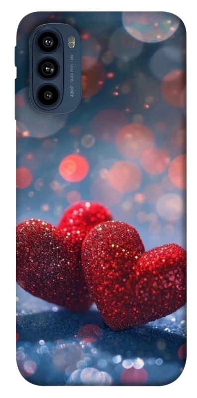 Чохол на Motorola Moto G41 Red hearts фото 1 з 1