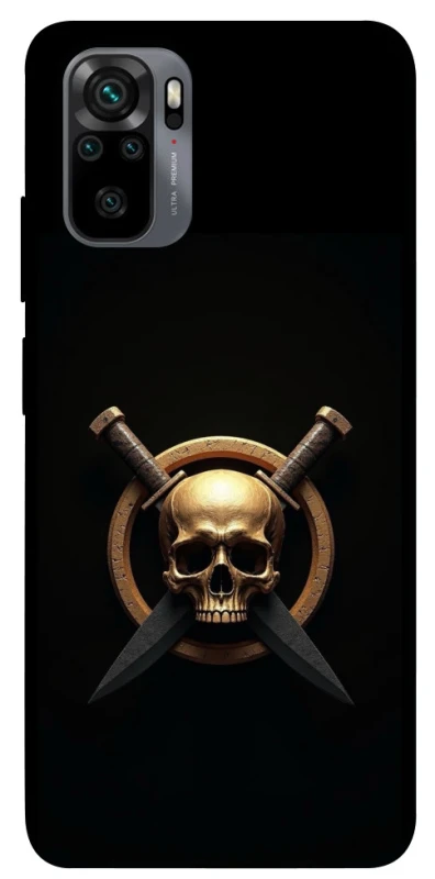 Чохол на Xiaomi Poco M5s Golden Skull фото 1 з 1
