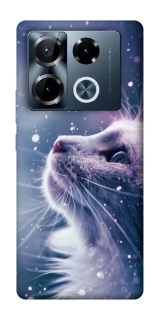 Чехол на Infinix Note 40 Pro 4G Snow cat фото 1 из 1