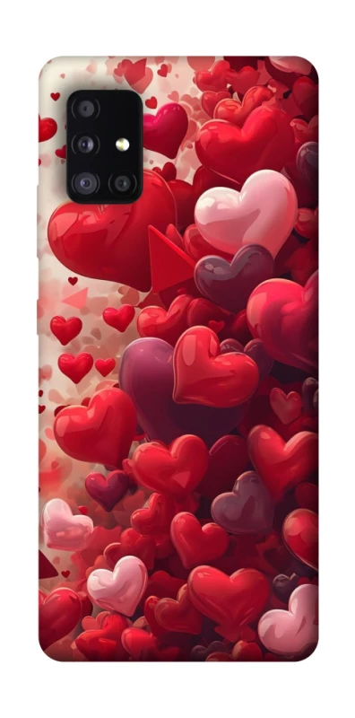 Чохол на Samsung Galaxy A51 5G Many hearts фото 1 з 1