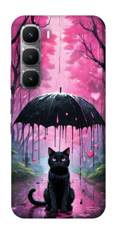 Чохол на Infinix Hot 60 Pro Black cat фото 1 з 1