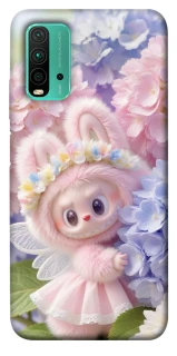 Чохол на Xiaomi Redmi Note 9 4G / Redmi 9 Power Labubu & Flowers ver.1 фото 1 з 1