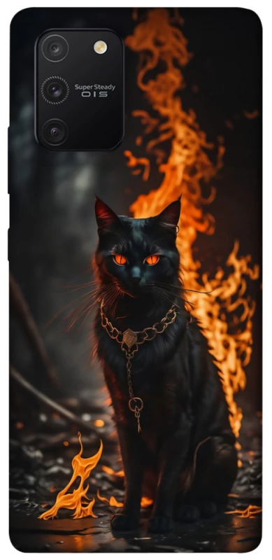 Чохол на Samsung Galaxy S10 Lite Вогняний кіт фото 1 з 1