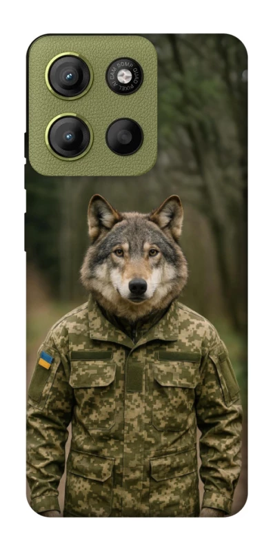 Чехол на Motorola Moto G15 4G Волк защитник фото 1 из 1