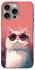 Чехол на Apple iPhone 15 Pro Max (6.7") Сat with glasses фото 1 из 1