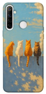 Чехол на Realme 6i cats on wall фото 1 из 1