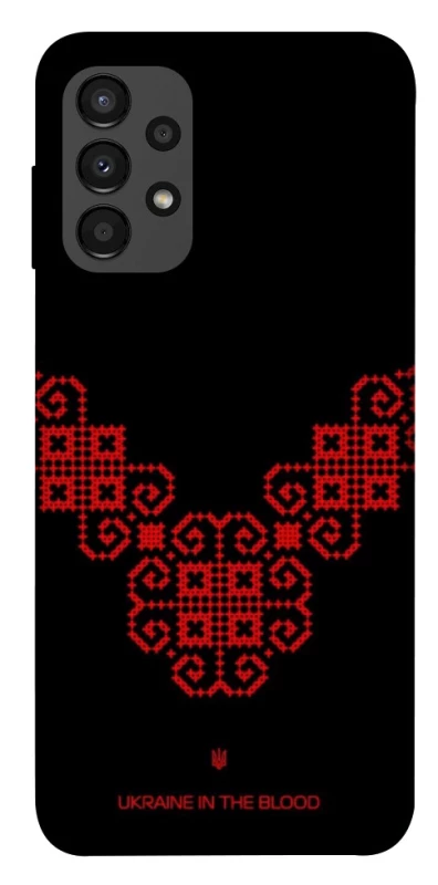 Чохол на Samsung Galaxy A13 4G Чорно-червона вишиванка фото 1 з 1