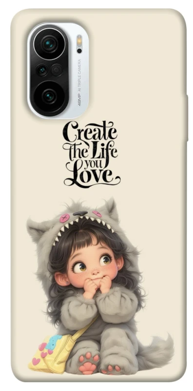 Чехол на Xiaomi Redmi K40 / K40 Pro / K40 Pro+ / Poco F3 Create the life you love фото 1 из 1