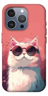 Чехол на Apple iPhone 16 Pro Max Сat with glasses фото 1 из 1