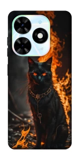 Чохол на TECNO Spark Go 2024 Вогняний кіт фото 1 з 1