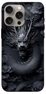Чехол на Apple iPhone 15 Pro Max (6.7") black dragon фото 1 из 1