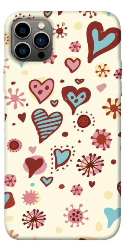 Чехол на Apple iPhone 12 Pro (6.1") Pretty hearts фото 1 из 1