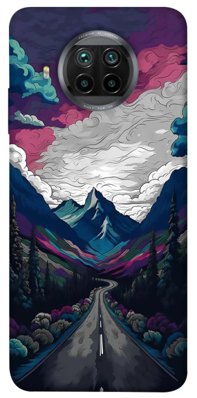 Чехол на Xiaomi Mi 10T Lite / Redmi Note 9 Pro 5G Нарисованные горы фото 1 из 1
