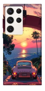 Чехол на Samsung Galaxy S23 Ultra Porsche at sunset фото 1 из 1