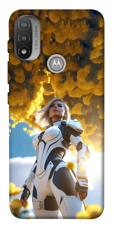 Чохол на Motorola Moto E20 Cyber space girl ver.3 фото 1 з 1