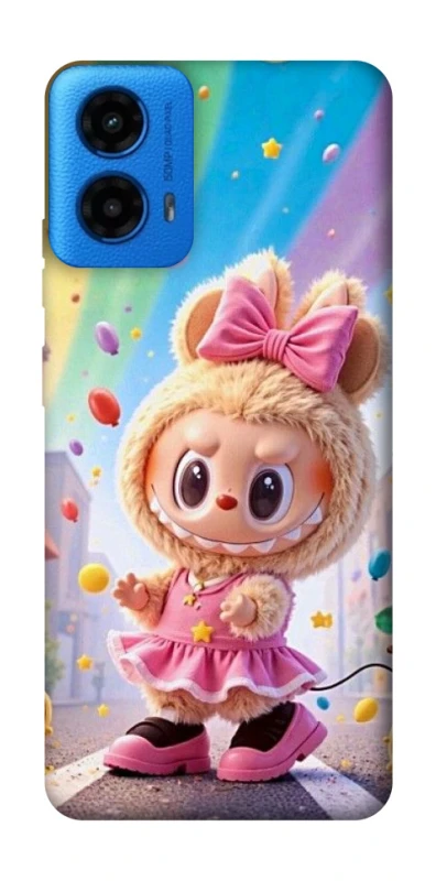 Чохол на Motorola Moto G45 Labubu rainbow фото 1 з 1