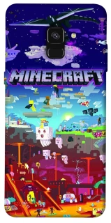 Чехол на Samsung A530 Galaxy A8 (2018) Minecraft world фото 1 из 1