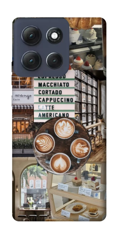 Чохол на Motorola Moto G86 Power Coffee collage ver.5 фото 1 з 1
