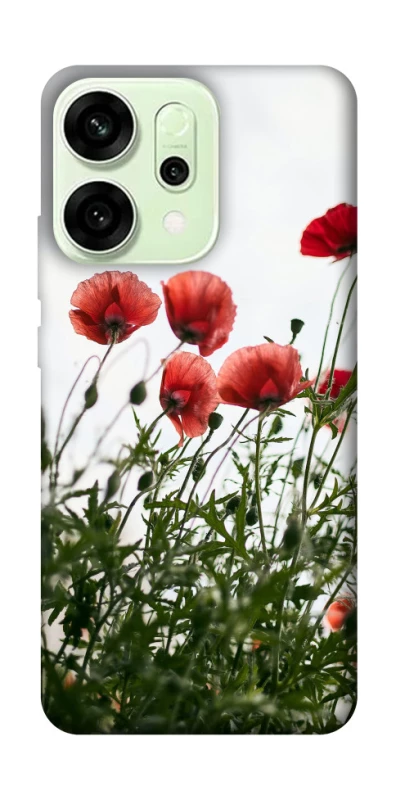 Чехол на Oppo Reno 14 Поле маков фото 1 из 1