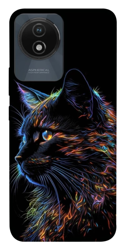 Чохол на Vivo Y02 Чорний кіт фото 1 з 1