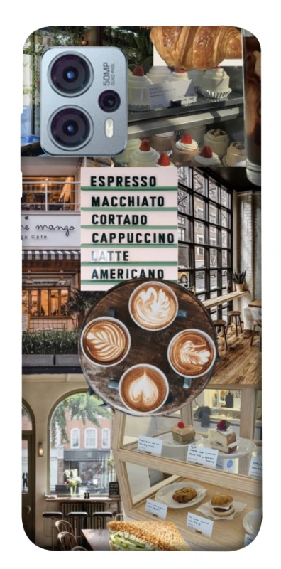 Чохол на Motorola Moto G23 Coffee collage ver.5 фото 1 з 1