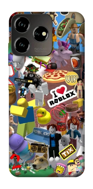 Чохол на ZTE Blade V50 Design 4G Roblox collage ver.5 фото 1 з 1