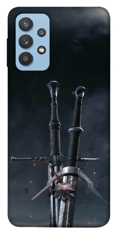 Чехол на Samsung Galaxy M32 Мечи Ведьмака фото 1 из 1