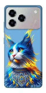 Чохол на ZTE Blade A76 Кіт патріот фото 1 з 1