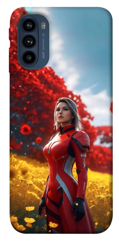 Чохол на Motorola Moto G41 Cyber space girl ver.5 фото 1 з 1