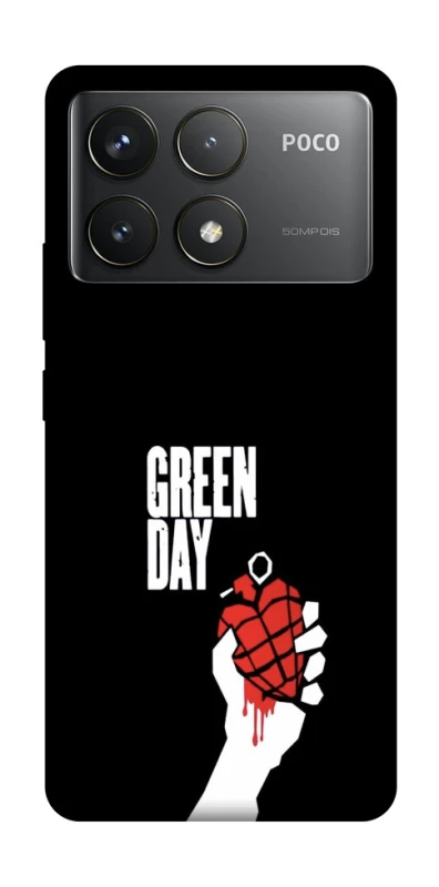 Чохол на Xiaomi Poco F6 Pro Green Day logo фото 1 Чохол на Xiaomi Poco F6 Pro Green Day logo фото 1 з 1