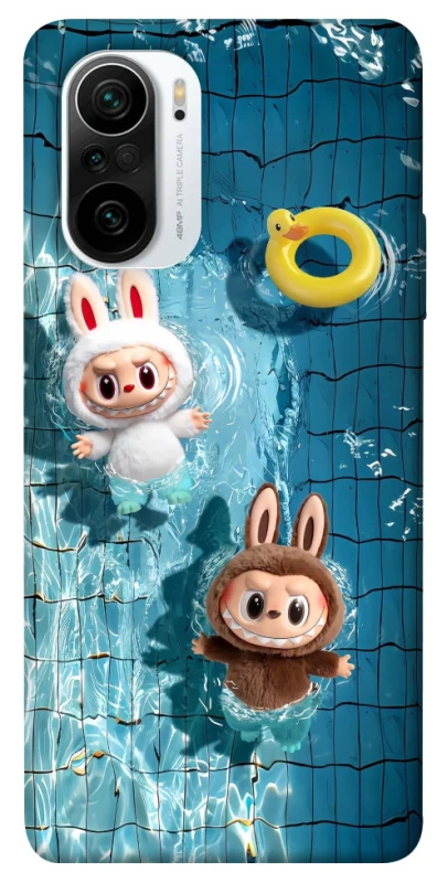 Чохол на Xiaomi Redmi K40 / K40 Pro / K40 Pro+ / Poco F3 Labubu in the pool фото 1 з 1
