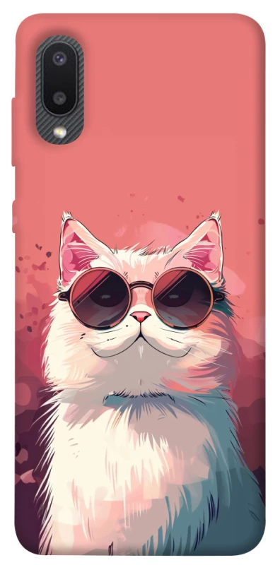 Чехол на Samsung Galaxy A02 Сat with glasses фото 1 из 1
