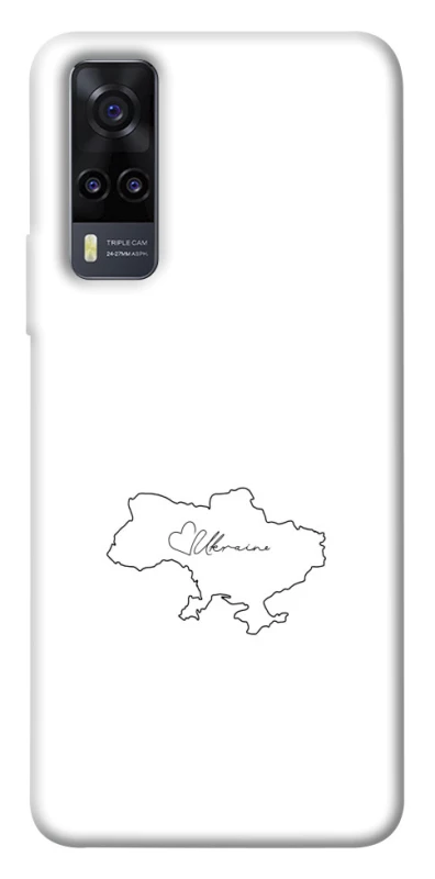 Чохол на Vivo Y31 Ukraine map фото 1 з 1