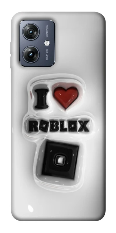 Чохол на Motorola Moto G54 I love Roblox фото 1 Чохол на Motorola Moto G54 I love Roblox фото 1 з 1