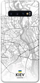 Чехол на Samsung Galaxy S10+ Kiev white map фото 1 из 1
