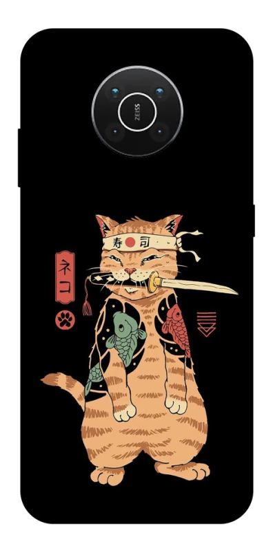 Чехол на Nokia X10 / X20 Кот-самурай фото 1 из 1