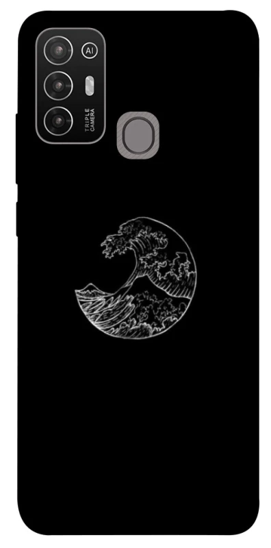 Чехол на ZTE Blade A52 Black tsunami фото 1 из 1