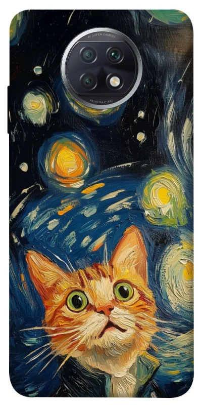 Чехол на Xiaomi Redmi Note 9 5G / Note 9T paint cat фото 1 из 1