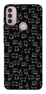 Чохол на Motorola Moto E40 Black Cats фото 1 Чохол на Motorola Moto E40 Black Cats фото 1 з 1