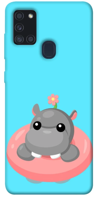 Чохол на Samsung Galaxy A21s Adopt Me Hippo Floatie фото 1 з 1