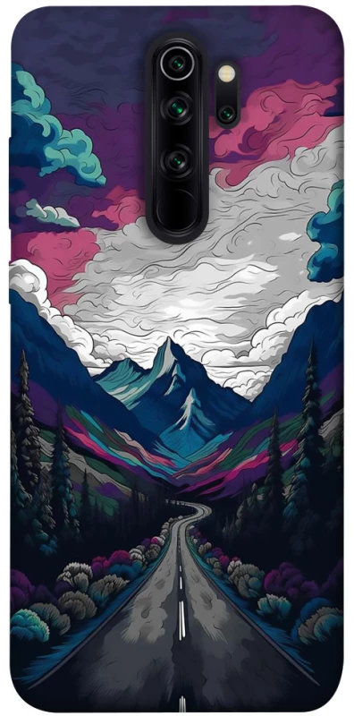 Чехол на Xiaomi Redmi Note 8 Pro Нарисованные горы фото 1 из 1