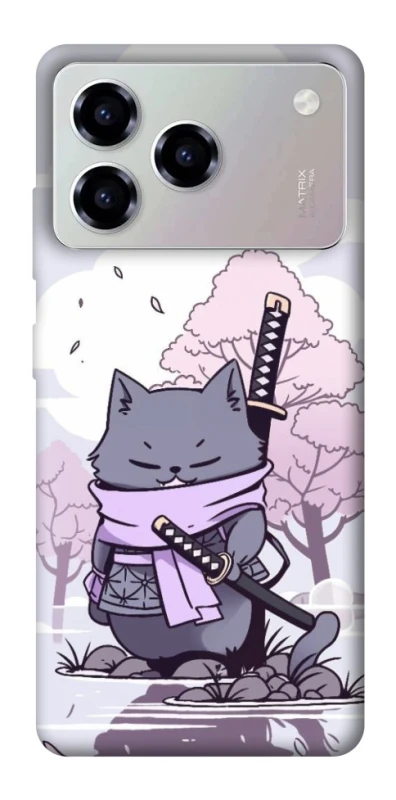 Чехол на ZTE Blade A76 Samurai cat фото 1 из 1