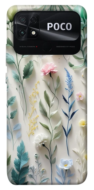 Чохол на Xiaomi Poco C40 Floral design ver.3 фото 1 з 1